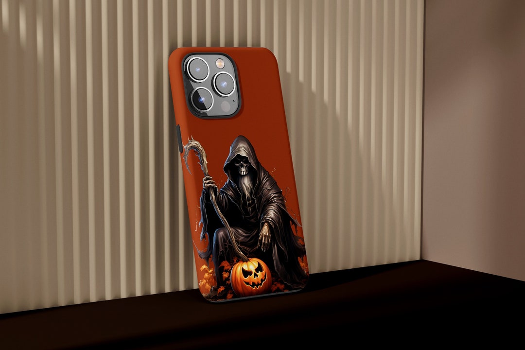 Custodia Per IPhone 11 Con Teschio Della Morte (Grim Reaper), Cover Rigida In Plastica, Antiurto
