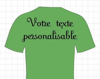 T-shirt for children to personalize with the text of your choice