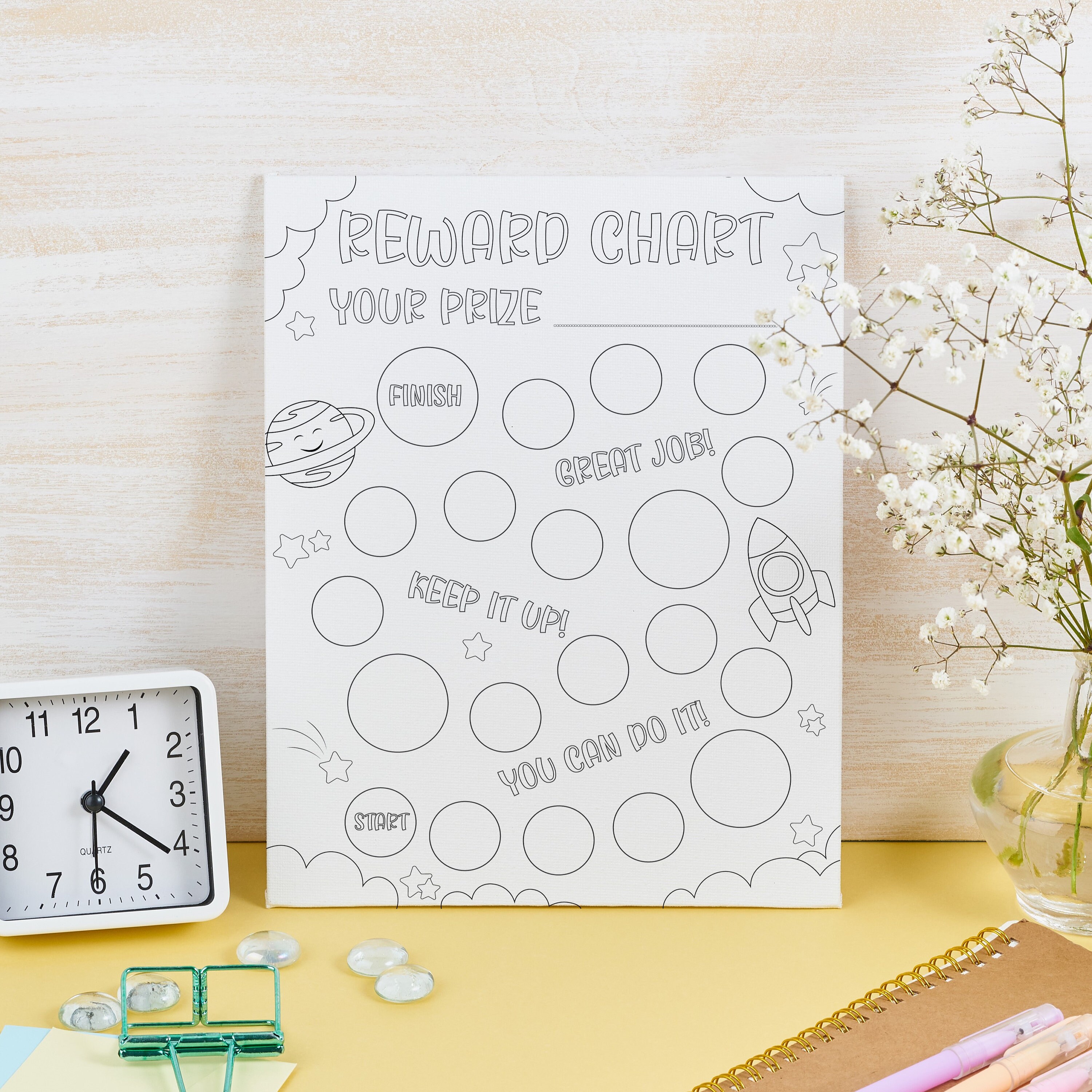 Printable Coloring Reward Chart for Kids, Toddler Potty Training ...