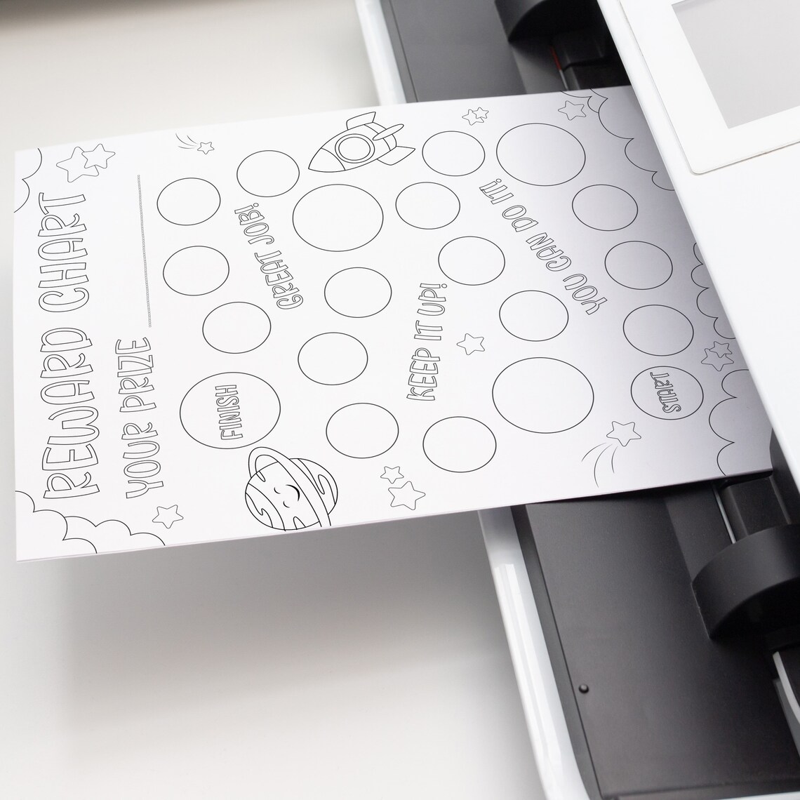 Printable Coloring Reward Chart for Kids Toddler Potty - Etsy