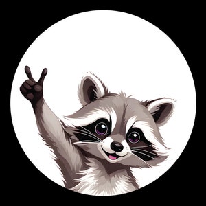 Imágenes prediseñadas de mapache de Pedro, diseño divertido de camiseta de mapache, PNG de mapache bailando, lindo animal de dibujos animados, descarga digital, uso comercial, arte imprimible