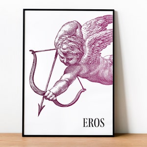 Eros Digital Art | A poster inspired by Greek mythology that celebrates love