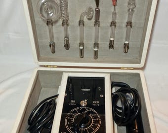 バイオレットレイ×ニコラテスラ Antique Niagara Tesla-era Violet Ray Device With 17 Original