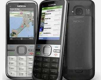 Nokia C5‑00 5MP Retro Symbian Phone – Sbloccato / Classico Vintage / Perfettamente Funzionante / Raro Oggetto da Collezione
