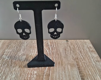 Skull 3D Printed Earrings - Gothic and Edgy Fashion Accessory