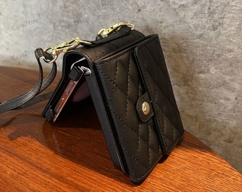 Motorola Razr+ 2023 (40U)/ 2024(50U) Phone Case with Adjustable Crossbody Strap, Muti-funtional Carrying Case with 4 Card Slots