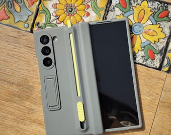 Samsung Z Fold Case for Galaxy Z Fold 7, Z Fold 6, Z Fold 5, Z Fold 4 and 3, with Kickstand, Hinge Protection, Pen Holder & Screen Protector