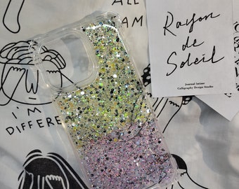 Glitter iPhone Case, for iPhone 16 15 14 13 12 11 Pro Plus & Pro Max