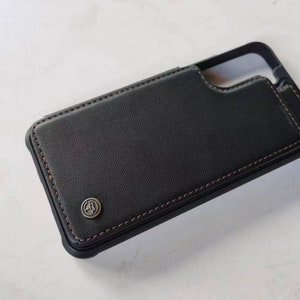Telefoonhoesje met kaarthouders en magneetknop, voor iPhone, Samsung, Google Pixel