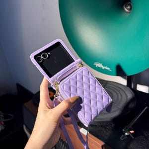 Leather Wallet Phone Case with Crossbody Strap for Motorola Razr