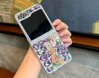 Samsung Galaxy Z Flip 5 & Z Flip 6 Fashion Case with Diamond