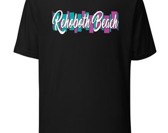 Rehoboth Beach City T-Shirt – Coastal Town Tee – Retro Design for Delaware Beach Lovers