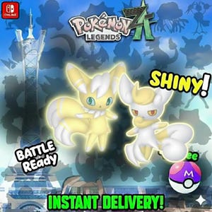 Pokémon ZA MEOWSTIC Duo Pack Shiny 6IV / Set competitivo Battle Ready Switch 2 / Cualquier objeto / Megaevolución / Pokédex