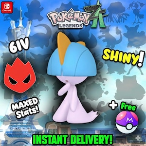 Pokemon Za Lvl 5 Modest SHINY ALPHA 6IV Ralts Competitive Set Battle Ready Switch 2 Corbeau Mega Evolution Pokedex