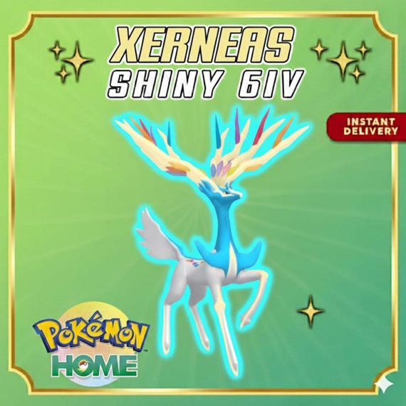 Pokemon HOME 6IV Shiny XERNEAS | Pokmon Home Trade | Scarlet Violet, Sword  Shield, Bdsp, Legends Arceus, Lets Go | Bonus Shiny Gift - Etsy Ireland