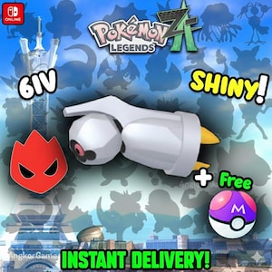 Pokemon Za SHINY ALPHA 6IV Beldum Competitiv Set Kampfbereit Switch 2 Corbeau Mega Evolution Pokedex