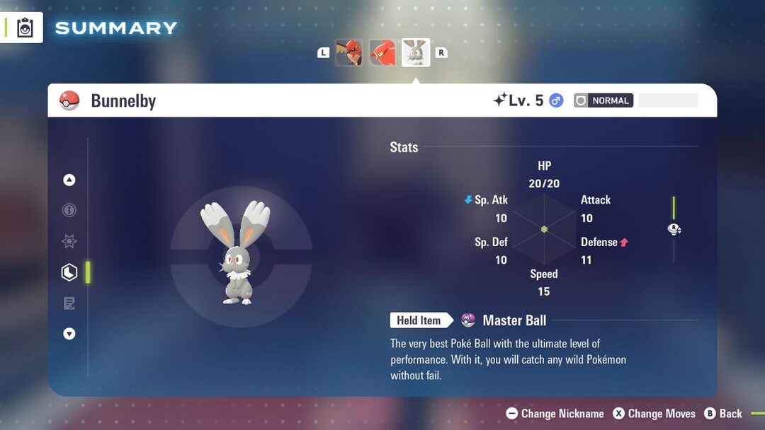 Pokemon Legends ZA SHINY 6IV BUNNELBY / Competitive Set Battle