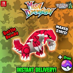 Pokemon Za Mega Dimension DLC Non-Shiny 6IV Groudon / Set competitivo Battle Ready Switch 2 / Corbeau Legend ZA / Personalizzabile /