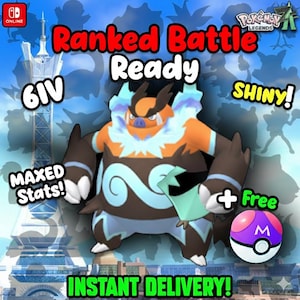 Pokemon Za SHINY ALPHA 6IV Emboar Competitive Set Battle Ready Switch 2 Corbeau Mega Evolution Pokedex