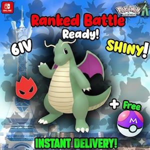Pokemon ZA Alpha Dragonite Shiny 6IV Competitive Set Battle Ready Switch 2 Corbeau Mega Evolution Pokedex Mega Dragonite Hype ZA Gift