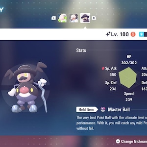 Pokemon Legends Z-A Mega Dimension DLC SHINY 6IV Mr. Rime / Competitive Set Battle Ready EV Trained / Shiny Pokemon / Customizable /