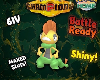 Shiny Scrafty Pokémon Champions 6IV Competitive Battle Ready