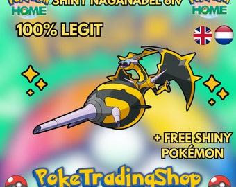 Pokemon HOME 6IV Shiny NAGANADEL / Pokemon Scarlet Violet / Pokemon Sword Shield, Pokemon Lets Go, Pokemon BdSp, Pokemon Legends Arceus