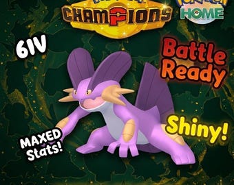 Shiny Swampert Pokémon Champions 6IV Competitive Battle Ready