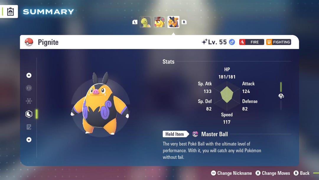 Pignite Move Set Pokemon Legends Z-A SHINY 6IV PIGNITE / Competitive Set Battle Ready EV ...
