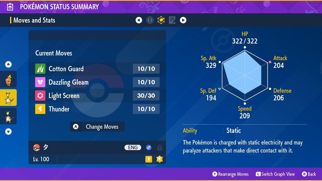 Pokémon Scarlatto E Viola – Lucido Ampharos 6IV Pronto Per Battaglie, Consegna Rapida