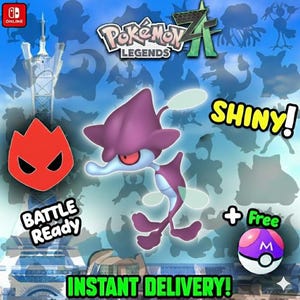 Pokemon Za SHINY ALPHA 6IV Skrelp Competitive Set Battle Ready Switch 2 Corbeau Mega Evolution Pokedex