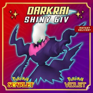 Wydarzenie DARKRAI Almia | Poziom 50 Oryginalne Pokémony | Scarlet i Violet + Kompatybilne z HOME | Nazwa angielska | W zestawie dodatkowy prezent