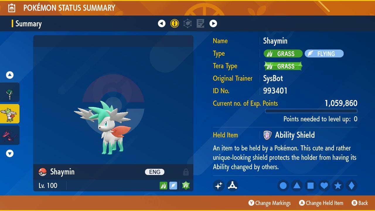 Shiny Shaymin Sweden