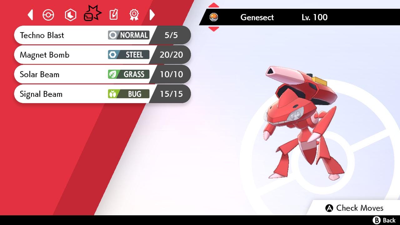 SHINY 6IV GENESECT EV Trained | Sword \u0026 Shield Pokémon | Battle Ready  Competitive | Free Bonus Shiny | 50% off Now - Etsy, image size:1280x720