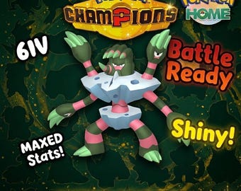 Shiny Barbaracle Pokémon Champions 6IV Competitive Battle Ready