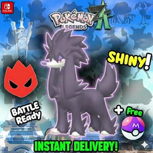 Pokemon Za SHINY ALPHA 6IV Furfrou Competitive Set Battle Ready Switch 2 Corbeau Mega Evolution Pokedex