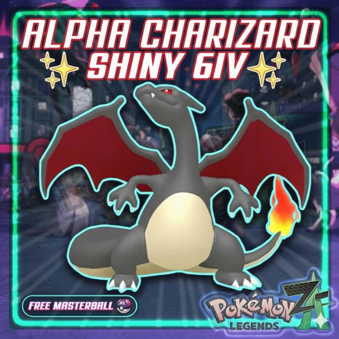 Pokemon Legends Z-A SHINY ALPHA 6IV Charizard / Competitive Set Battle ...