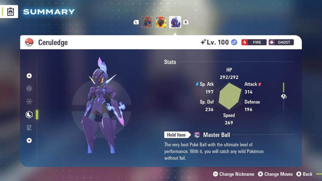 ✨ 6IV Shiny Ceruledge – EV Trained – Pokémon Legends ZA – Online Delivery – Switch