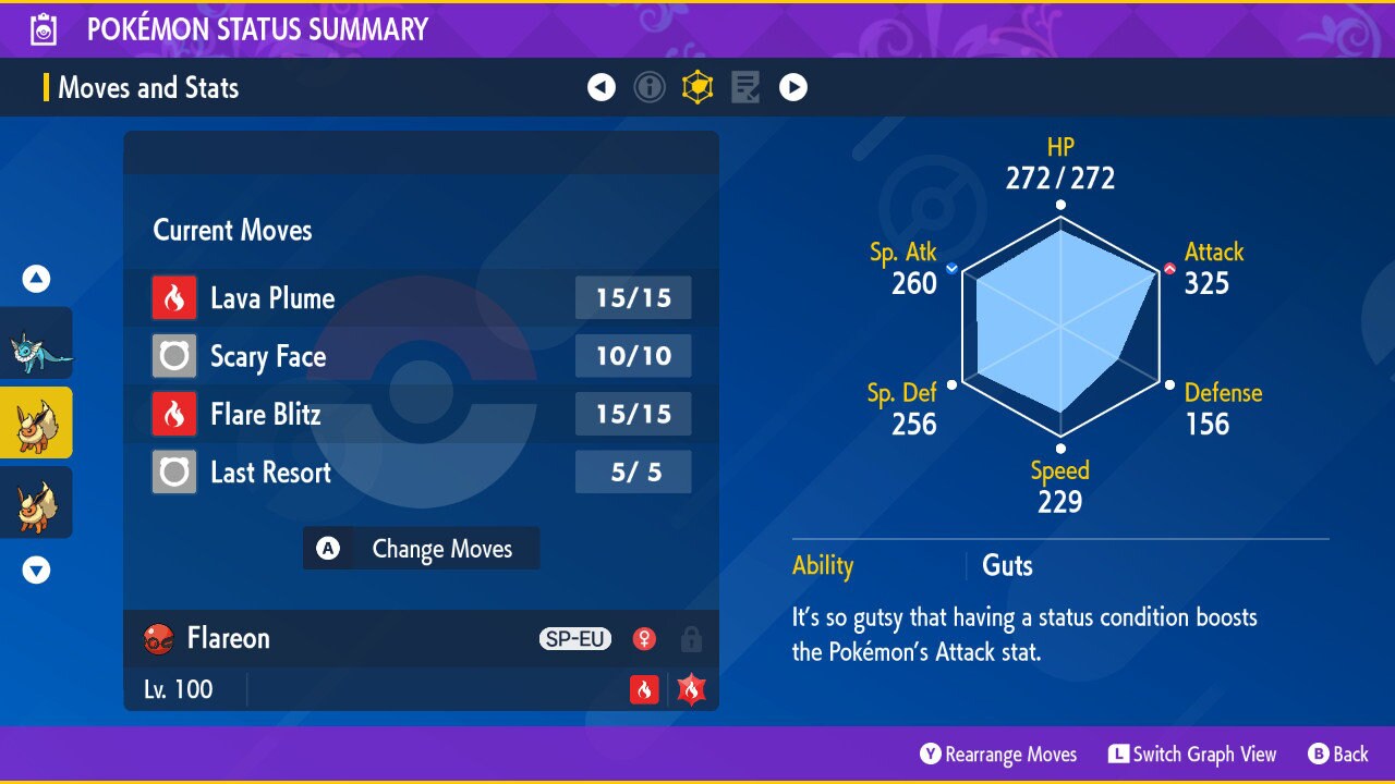 Pokémon Scarlatto E Viola – Flareon Splendente 6IV Pronto Per Le Battaglie (Shiny) – Consegna Veloce