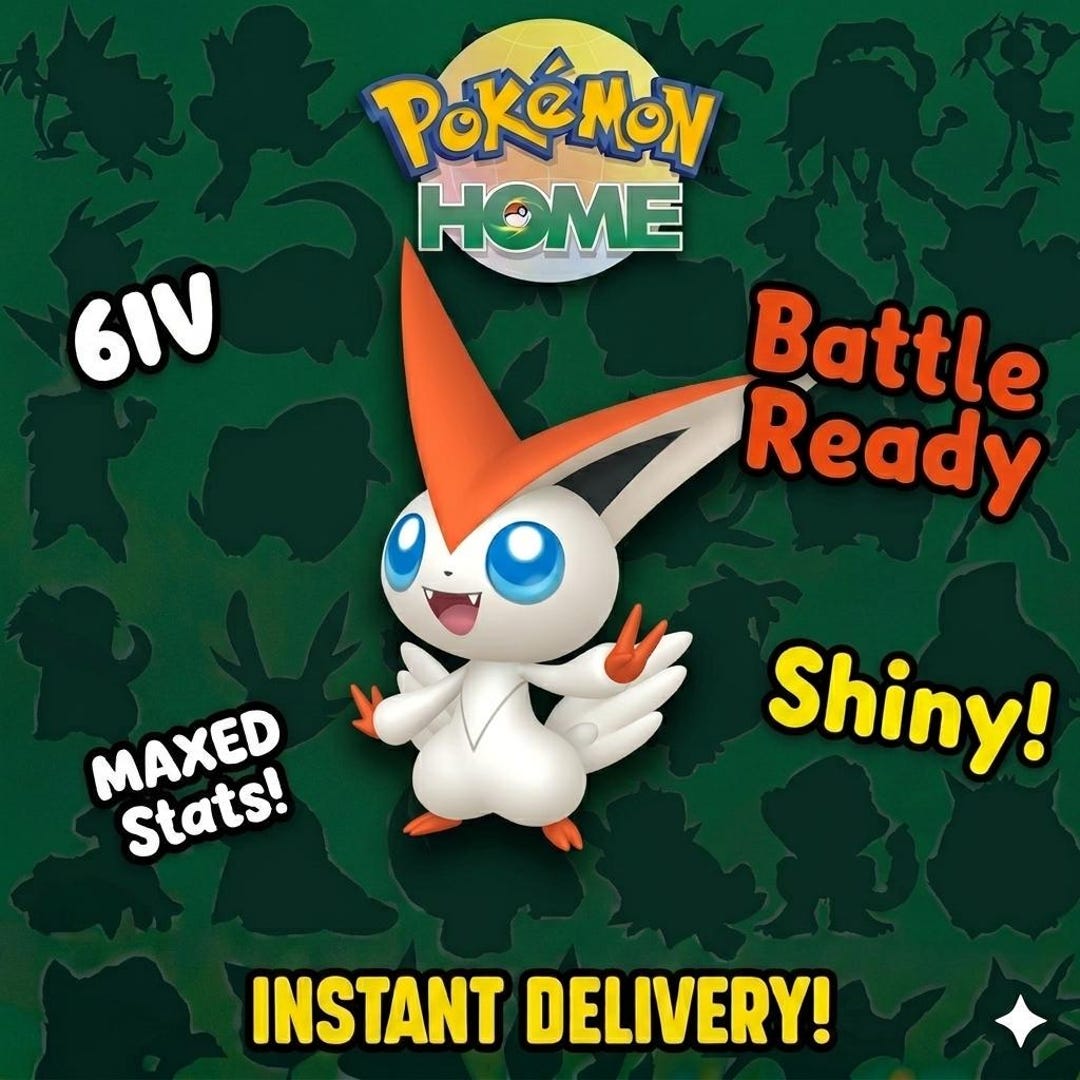 Pokemon HOME 6IV Shiny VICTINI Pokmon Home Trade Scarlet Violet, Sword  Shield, Bdsp, Legends Arceus, Lets Go Bonus Shiny Gift - Etsy