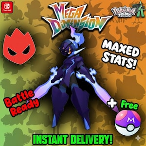 Pokemon Za Mega Dimension DLC ALPHA Shiny 6IV Ceruledge / Competitive Set Battle Ready Switch 2 / Corbeau / Mega Evolution