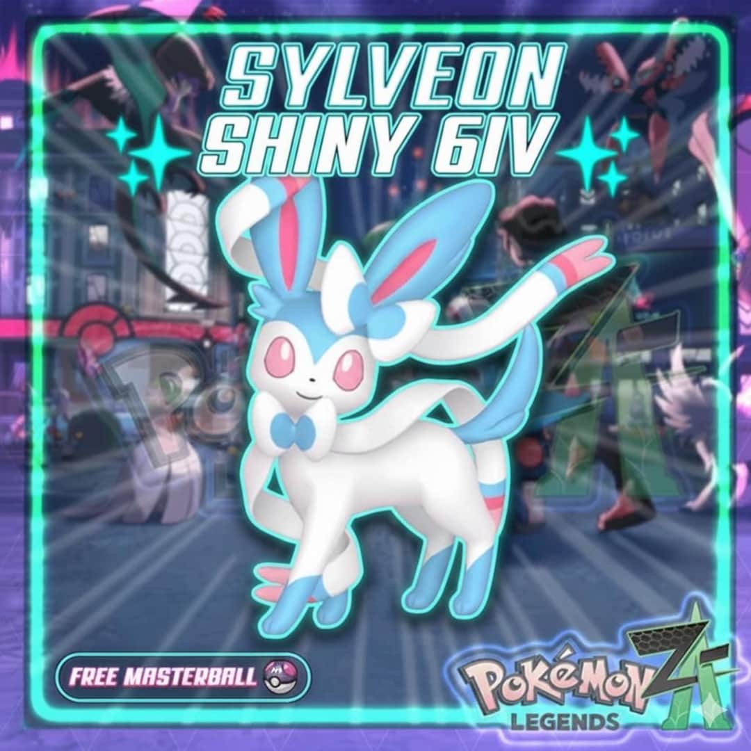 Shiny SYLVEON Pokmon Legends ZA 6IV Competitive Battle Ready - Etsy
