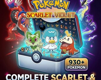 Complete Pokemon Scarlet Violet Pokedex Unlock the Shiny Charm All 930 Pokemon Paldea Kitakami Blueberry Fast Safe Trade