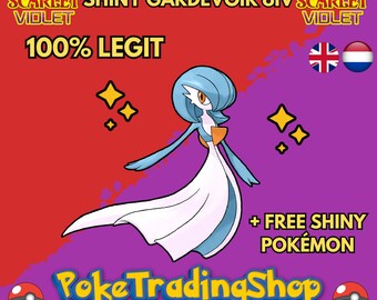 SHINY 6IV GARDEVOIR / Pokémon Scarlet and Violet / 6IV Pokemon / Shiny Pokemon / Competitive Battle Ready + EVs / Free Shiny / EV Trained