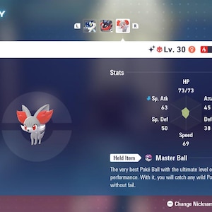 Pokemon Legends Z-A SHINY ALPHA 6IV Fennekin / Competitive Set Battle Ready EV Trained / Shiny Pokemon / Customizable / Fast Trade /