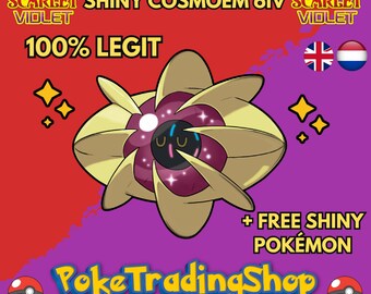 SHINY 6IV COSMOEM / Pokémon Scarlet and Violet / 6IV Pokemon / Shiny Pokemon / Competitive / Area Zero: Indigo Disk DLC / Free Shiny