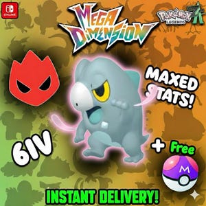 Pokemon Za Mega Dimension DLC ALPHA Shiny 6IV Frigibax Competitive Set Battle Ready Switch 2 Corbeau Mega Evolution Pokedex