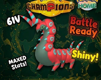 Shiny Scolipede Pokémon Champions 6IV Competitive Battle Ready