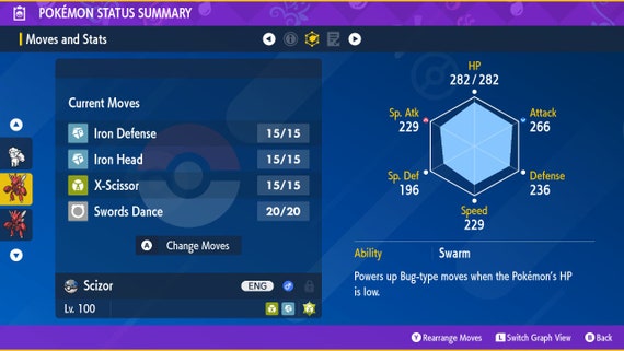 thumbnail image 2 of ✨ Shiny 6IV Scizor – Ranked Ready Alpha – Maxed EVs – Pokemon Legends ZA (Nintendo Switch) 2 of 4