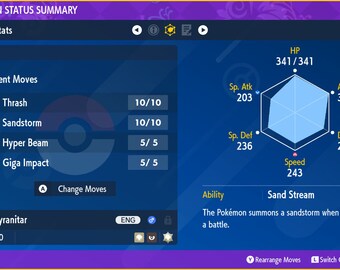 Spineferree Tyranitar Paradosso Shiny/Non Shiny 6IV Per Pokémon Scarlatto E Violetto